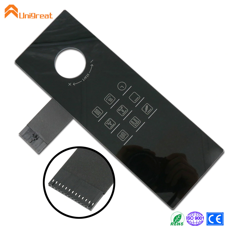 Capacitive inductive Decorative Tempered glass PMMA acrylic keypad touch switch screen table plate cover faceplate switchplate