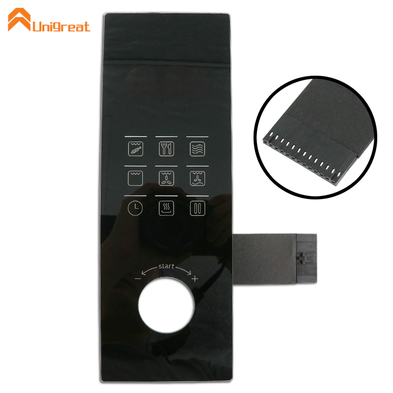 2020 new design black tempered glass capacitive touch switch for smart living