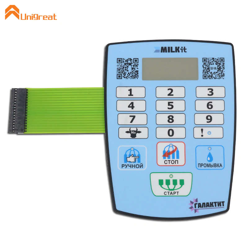 Unigreat 2020 numeric matrix membrane switch keypad keyboard keycap