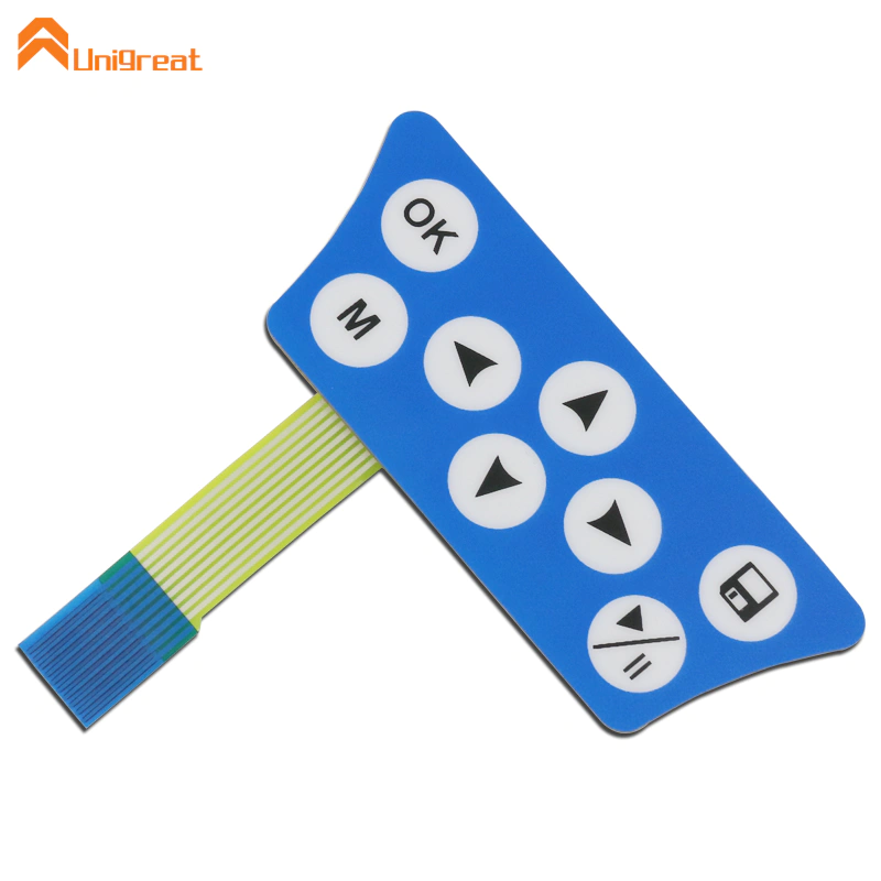 Touch Screen Push Button 3M Adhesive PET/PC/FPC/PCB Overlay Tactile Membrane Switch Panel