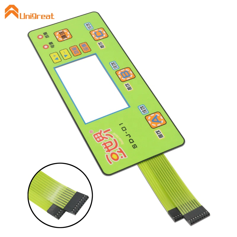 Metal dome push button LED tactile waterproof membrane switch