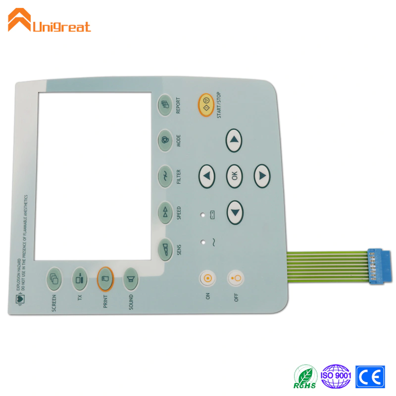 DIY Waterproof silicone rubber button key membrane switch overlay sealed membrane keypad keyboard panel pad