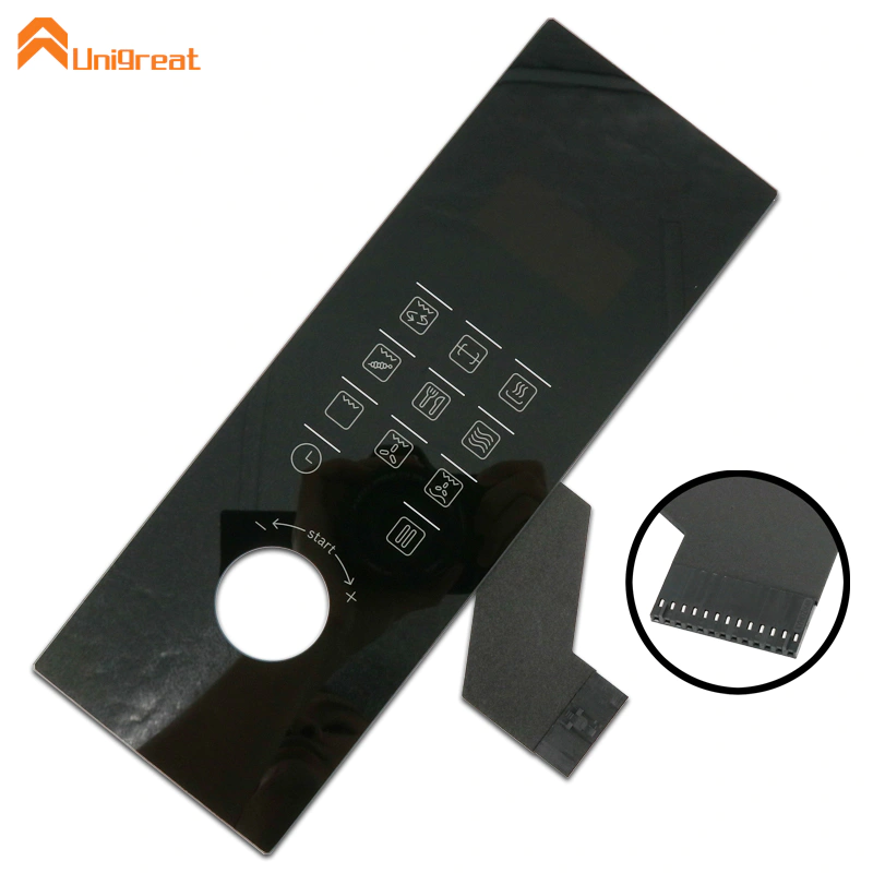 Tempered glass capacitive touch panel control switch for light