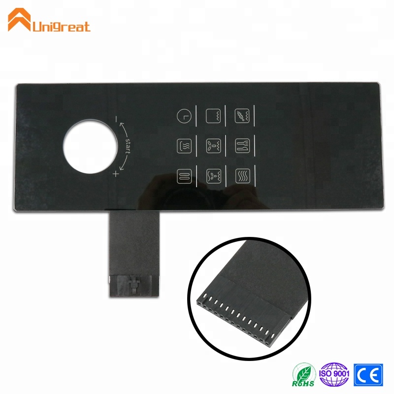 Black Crystal Mirror Tempered Glass Panel Touch Switch for Outlet Panel Plate Wall Socket