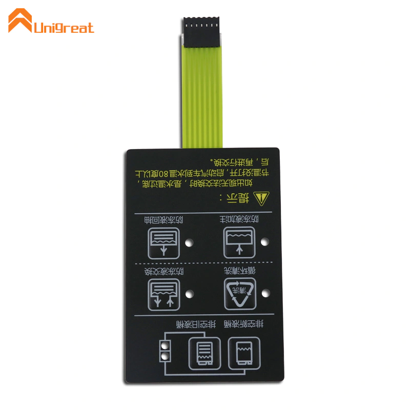 Factory In Shenzhen China Custom Tactile Metal Dome Membrane Switch Control Panel With 3M Adhesive