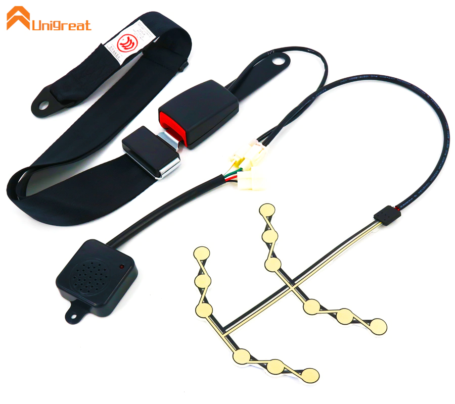 Universal ordinary common car bus passenger Seat life belt SeatBelt Buckle latch pressure sensor speaker alarm alert warn