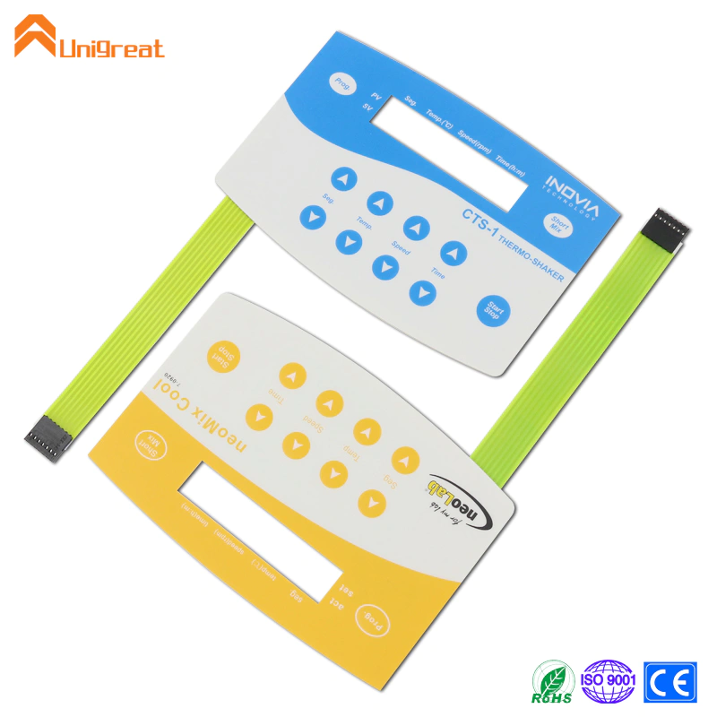 Free design samples High best quality thin film plastic dome membrane switch keyboard