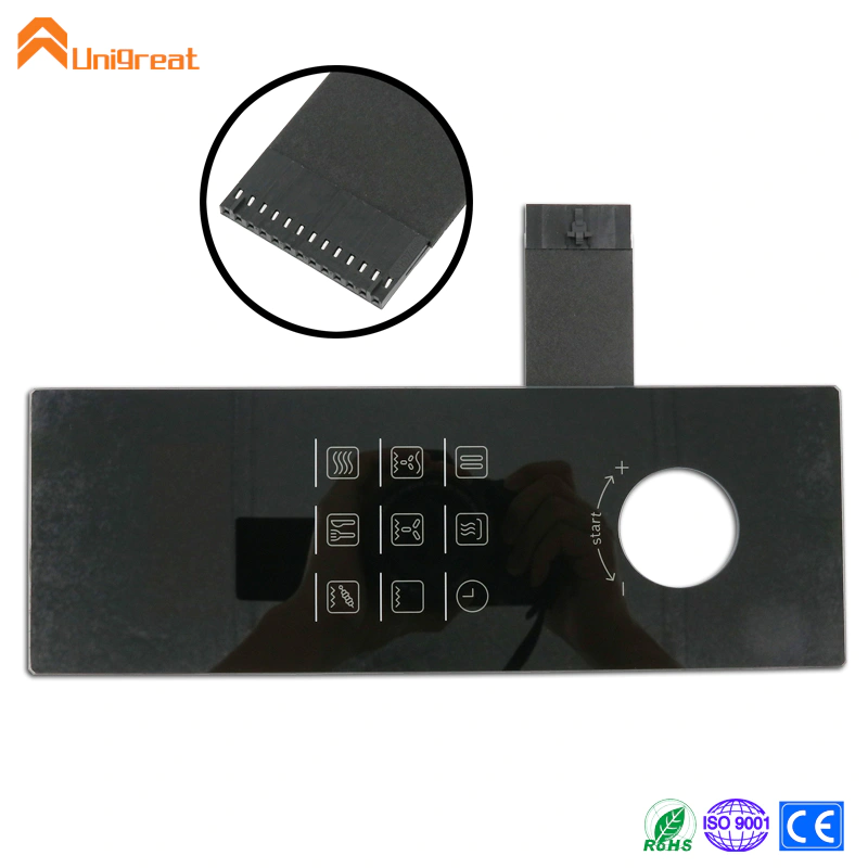 New Decorative PMMA acrylic Tempered glass microwave baking oven Toaster induced capacitive touch keypad plate cover switch pad