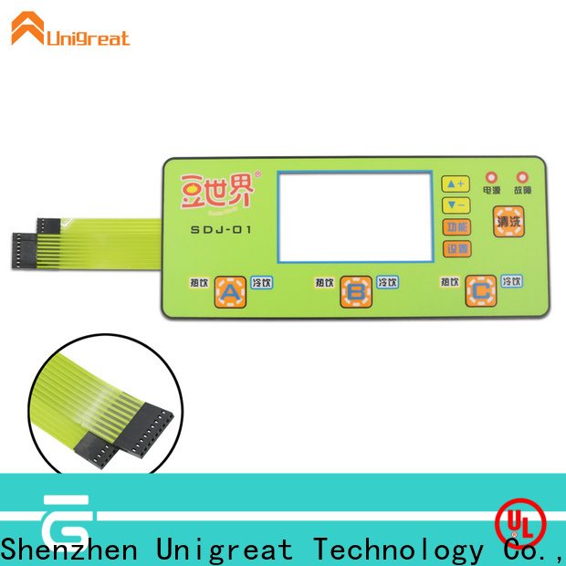 Unigreat membrane keypad directly sale for smart home appliances